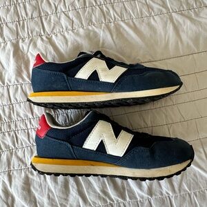 New Balance Kids Navy & White Casual Sneakers